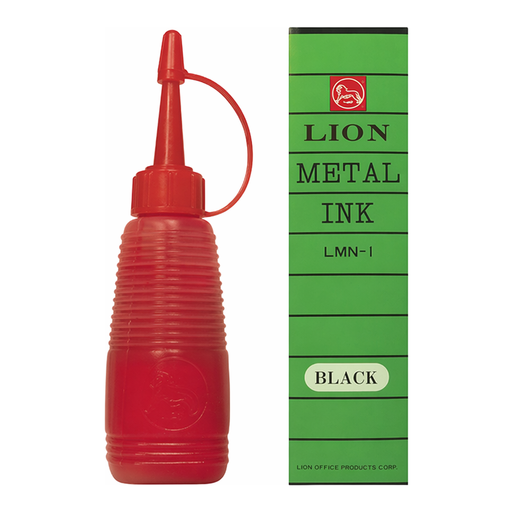 OFFICENEX 라이온 금속용잉크 28ml 적색