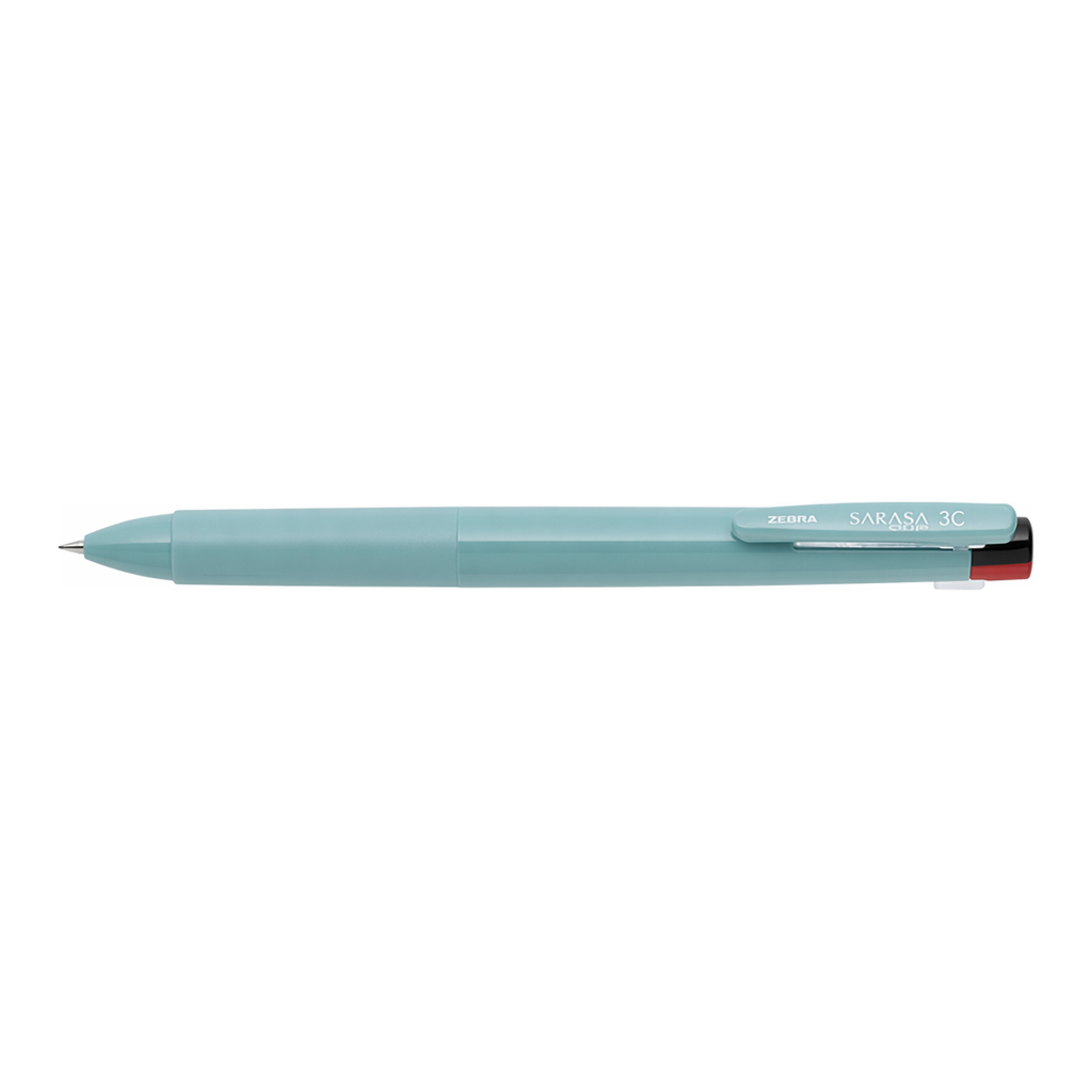 OFFICENEX 제브라 사라사클립 3색 0.4mm 미스트블루