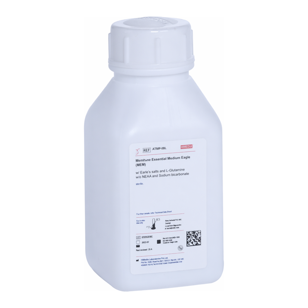Himedia Minimum Essential Medium Eagle (MEM) w/ Hanks` salts w/o L-Glutamine and Sodium bicarbonate
