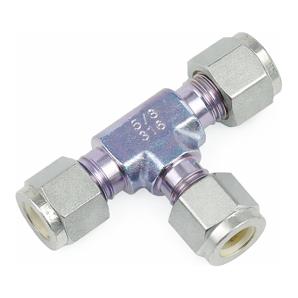 Restek Siltek Fittings, 1/4in Union Tee Swagelok# SS-400-3