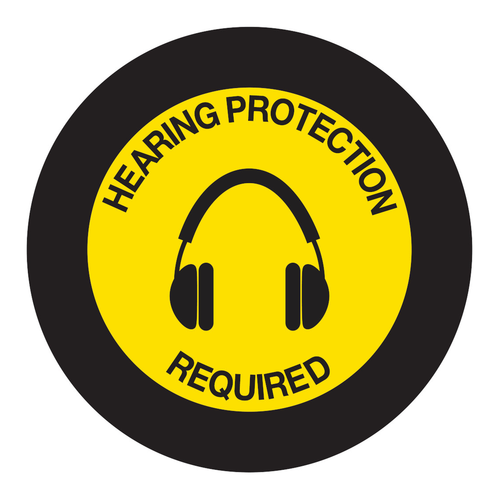 Brady GOBO Safety Sign Slides, HEARING PROTECTION REQUIRED