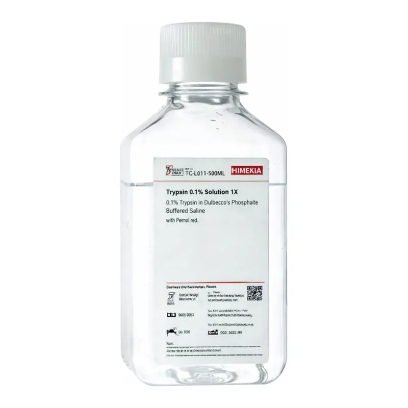 Himedia Trypsin 2.5% Solution 10X 2.5% Trypsin in Hanks` Balanced Salt Solution 10X w/o Phenol red