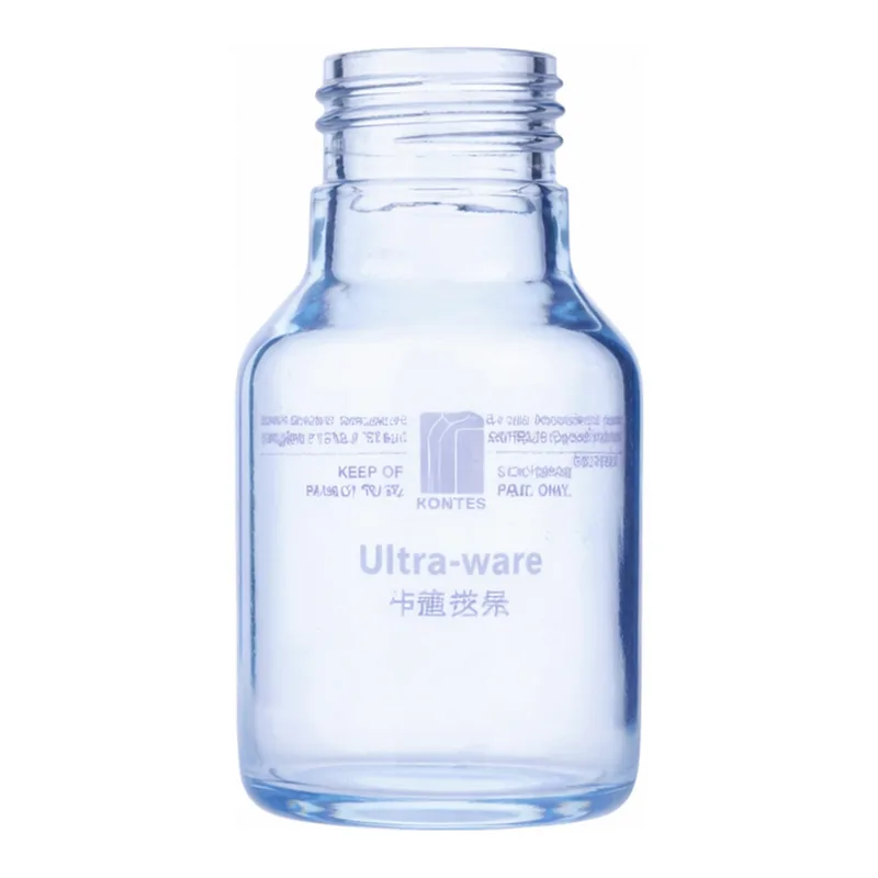 HPLC Reservoir Bottle with Flat Bottom, Kimble 평저 HPLC 리져버 바틀, 눈금형
