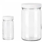 Clear Tall Straight Side Round Bottle Jar 장형 대 광구병, with F217 Foam Lined
