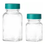 Clear Square Tablet Bottle Jar 사각 태블릿 광구병