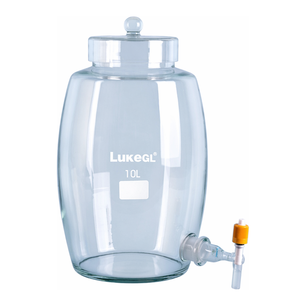 Glass Aspirator Bottle with Cover, Simax 글라스 광구 증류수 병