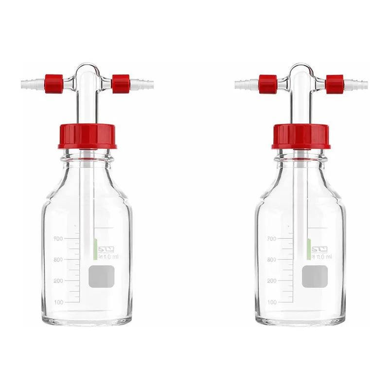 Gas Washing Bottle 스크류 캡 가스 세척병, LukeGL