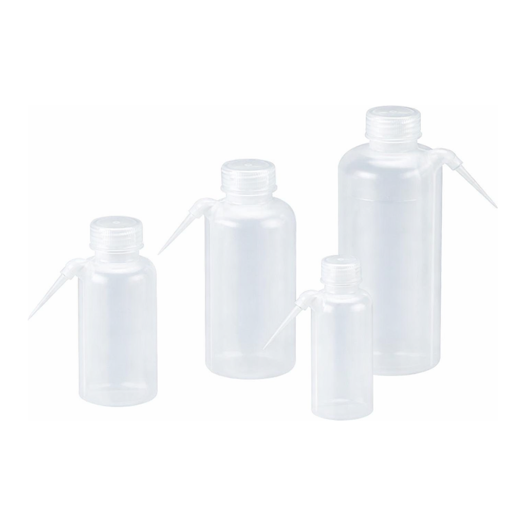 Wide Mouth Wash Bottle, Side Delivery Tube 광구 일체형 세척병, LDPE