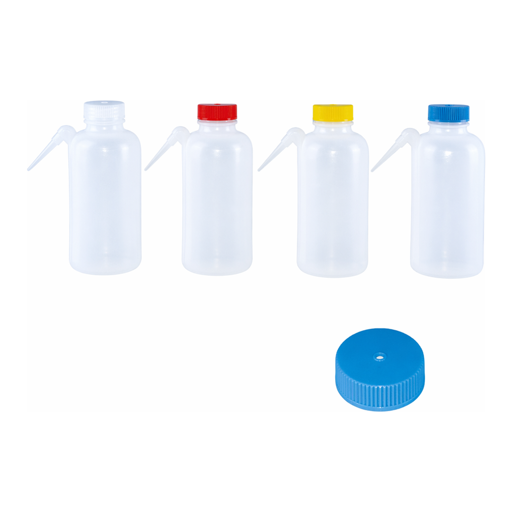 Safety Vented Wash Bottle, Side Delivery Tube 벤트 일체형 안전 세척병