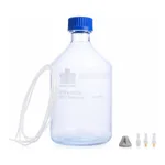 HPLC Reservoir Bottle with 3-Hole GL45 Screw Cap, Kimble 평저 HPLC 리져버 바틀