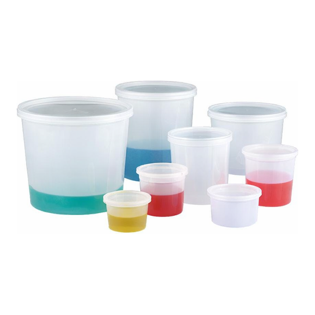 Container with Snap-on Lid 다용도 원형 용기, Tapered