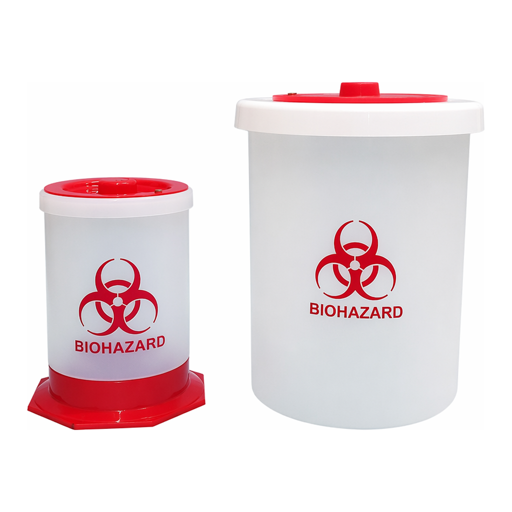Waste Container, Biohazardous 유해 폐기물 용기, PP