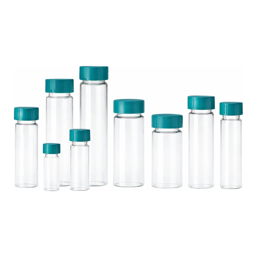 Clear Sample Vial with Cap 투명 샘플 바이알, 캡 일체형