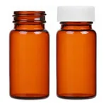 Amber Sample Vial with Open Top Cap, Kimble 오픈 탑 갈색 샘플 바이알