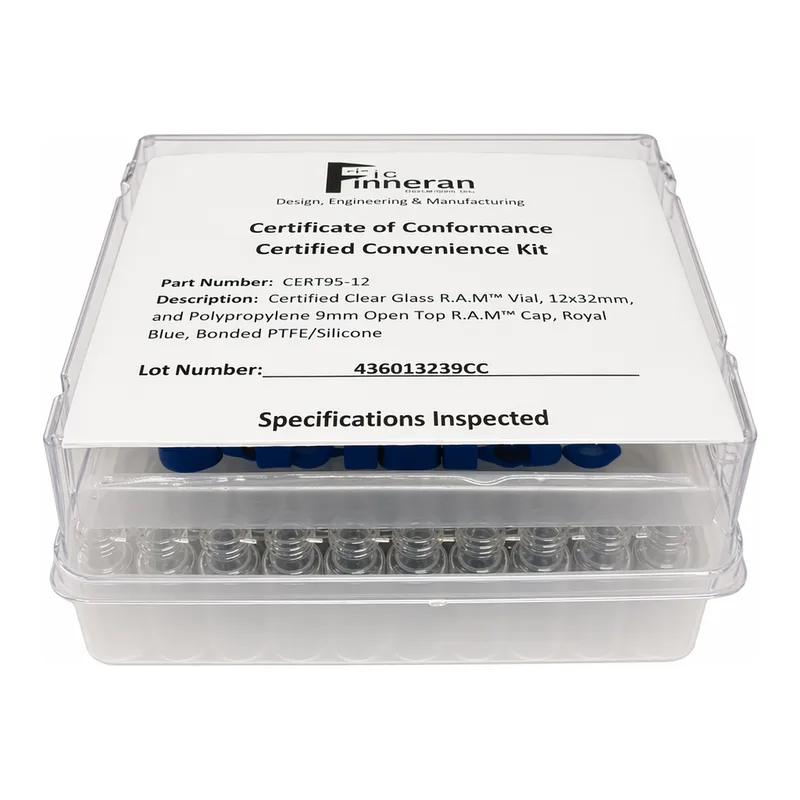 LC Certified 2ml Vial Kit LC용 2ml 바이알 킷, 테스트 성적서 포함