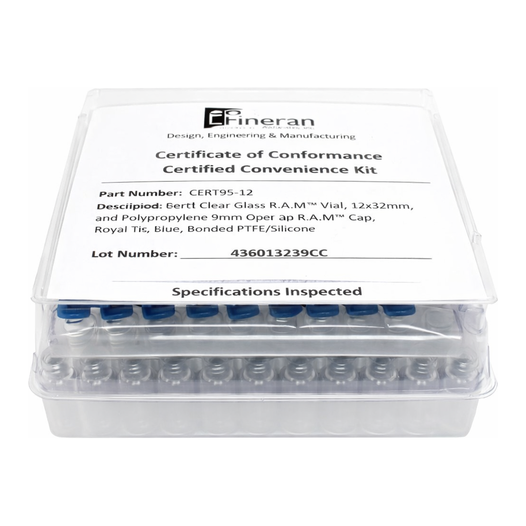 Mass Spec 2ml Vial Test Kit 질량 분석기용 2ml 바이알 킷, 테스트 성적서 포함