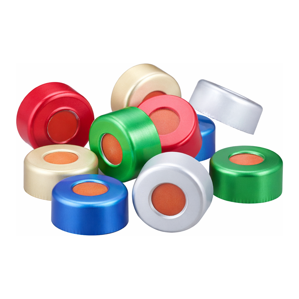 8 mm Silver Aluminum Seals with Septa 8 mm 알루미늄 씰과 셉타