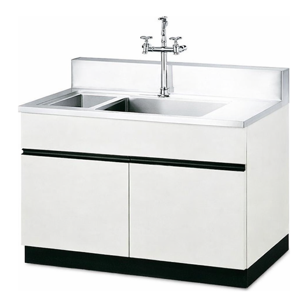 Laboratory Sink Table 목재형 실험실용 싱크대, Stainless Steel Plate & Bowl