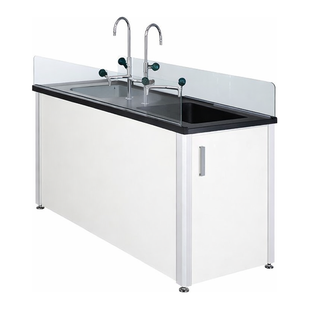 Laboratory Frame-type Sink Table 프레임타입 양면형 실험실용 싱크대, PP Bowl & Phenolic Plate