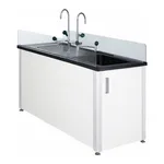 Laboratory Frame-type Sink Table 프레임타입 양면형 실험실용 싱크대, PP Bowl & Phenolic Plate