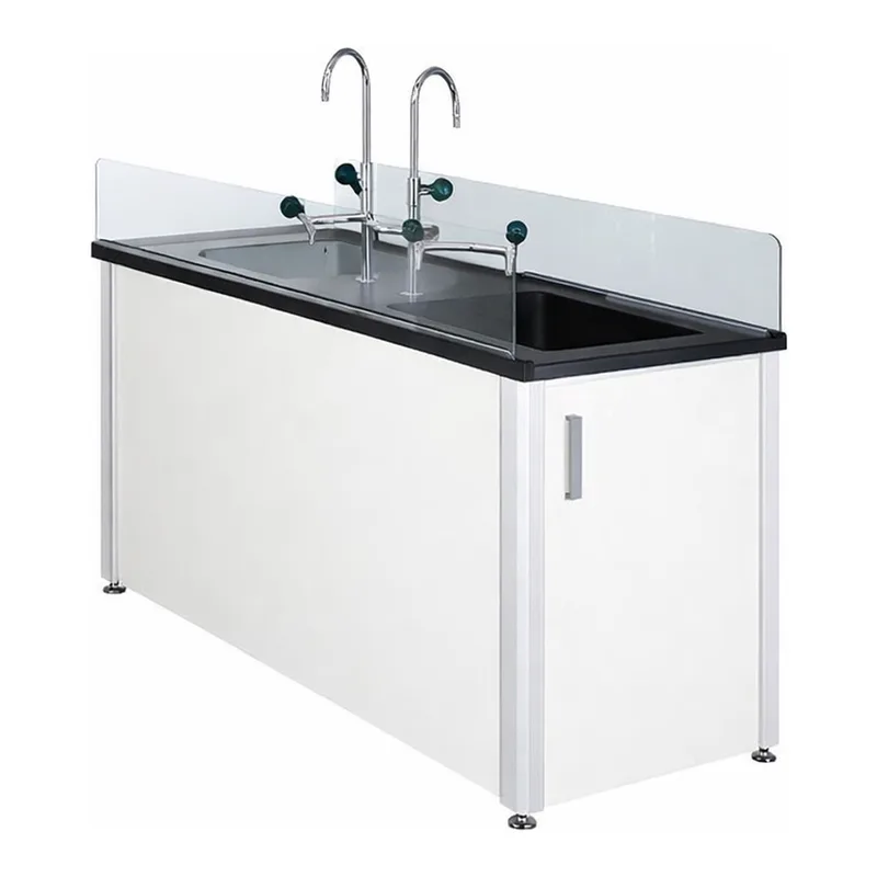 Laboratory Frame-type Sink Table 프레임타입 양면형 실험실용 싱크대, PP Bowl & Phenolic Plate