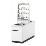 Laboratory Sink Table 양면형 실험실용 싱크대, Stainless Steel Plate & Bowl