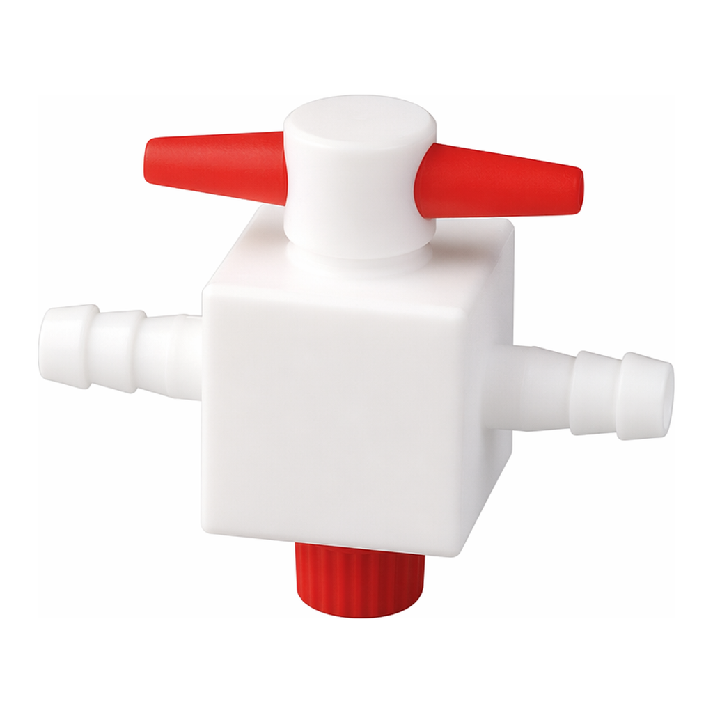 PTFE Stopcock with Hose Connection PTFE 테프론 호스용 스탑콕크