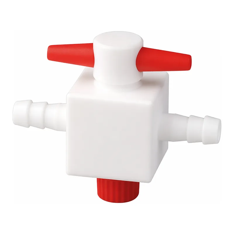 PTFE Stopcock with Hose Connection PTFE 테프론 호스용 스탑콕크