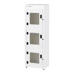 PVC/PP Solvent Storage Cabinet 내산성 배기형 시약장. 3단 여닫이형