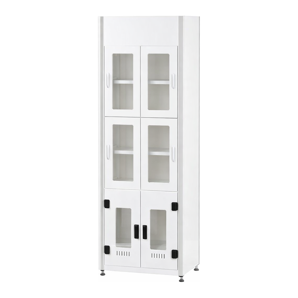 PVC/PP Solvent Storage Cabinet 내산성 배기형 시약장, 5단 미닫이형