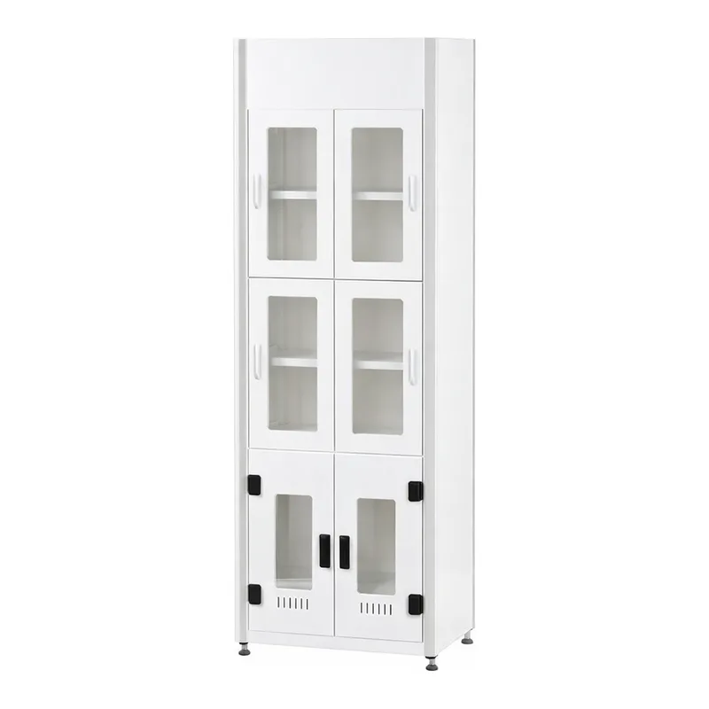 PVC/PP Solvent Storage Cabinet 내산성 배기형 시약장, 5단 미닫이형