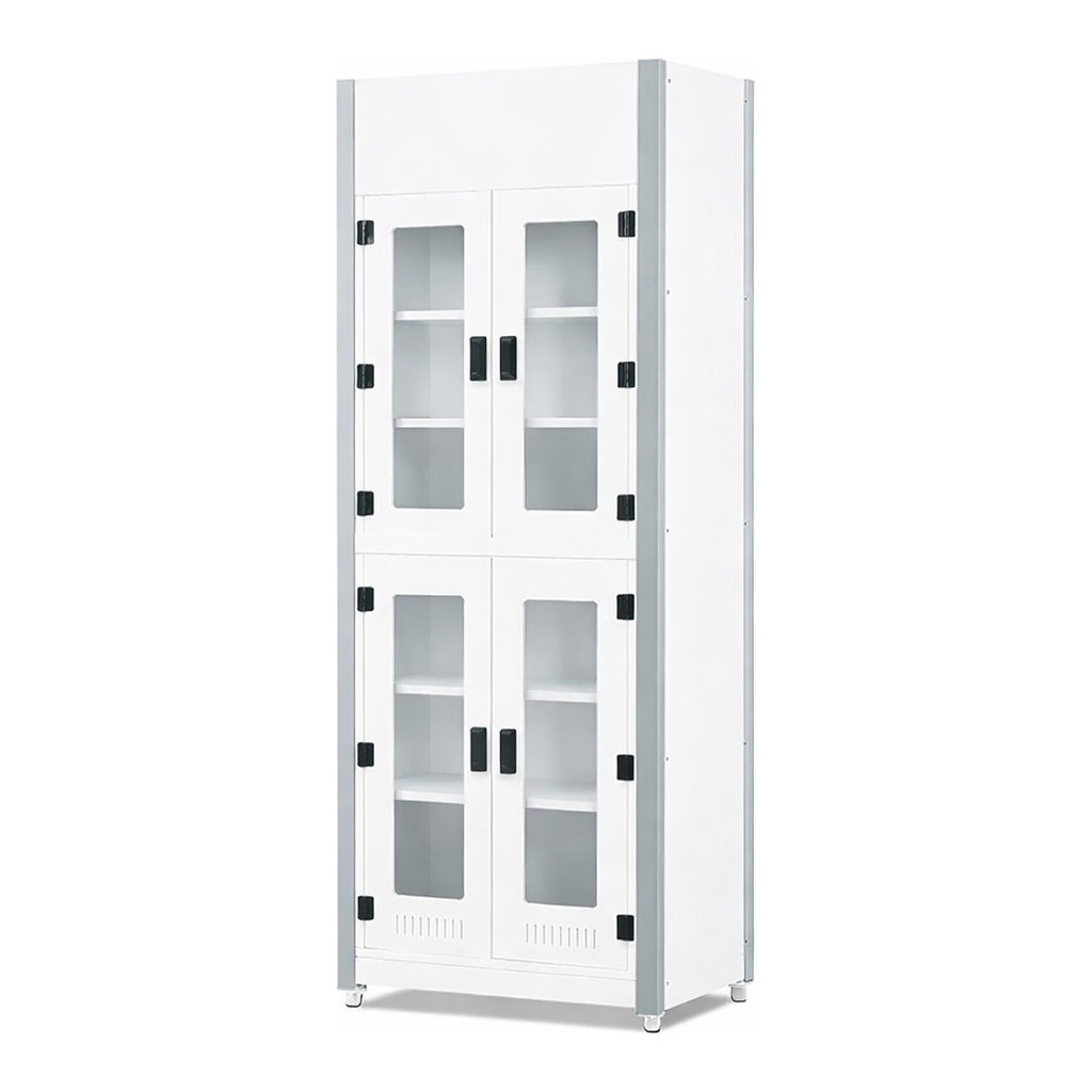 PVC/PP Solvent Storage Cabinet 내산성 배기형 시약장. 5단 여닫이형