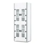 PVC/PP Solvent Storage Cabinet 내산성 배기형 시약장. 5단 여닫이형