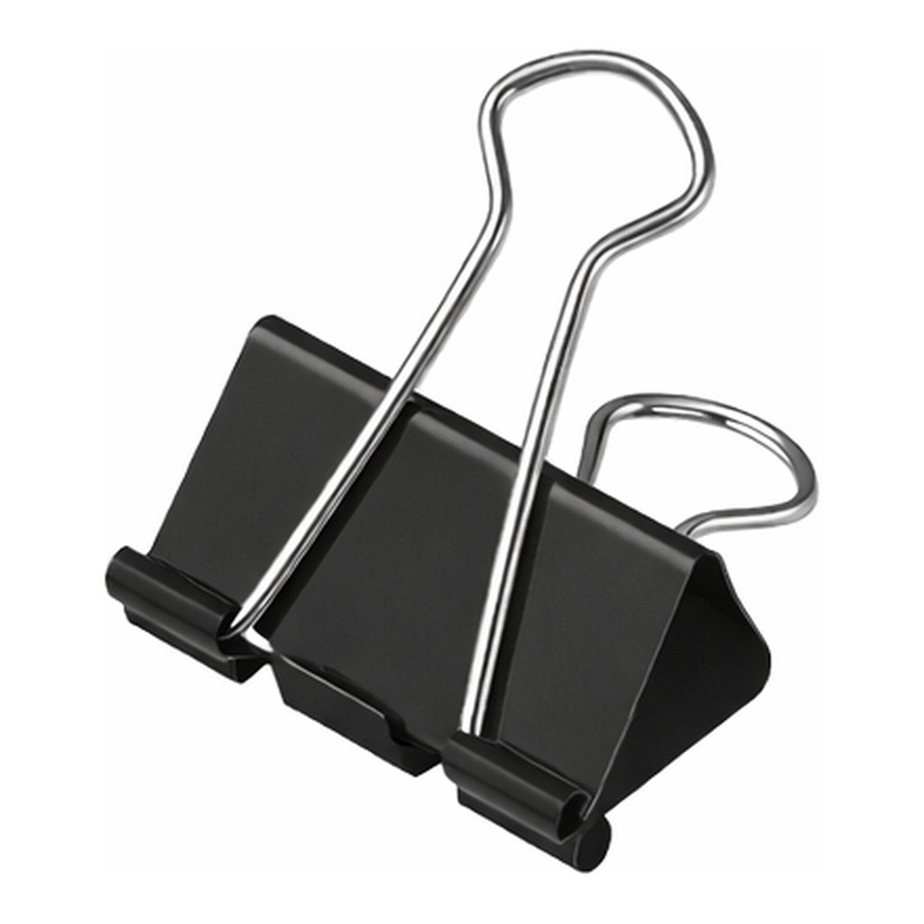 OFFICENEX 화신 블랙 더블클립 소(19mm/50PCS/EA)