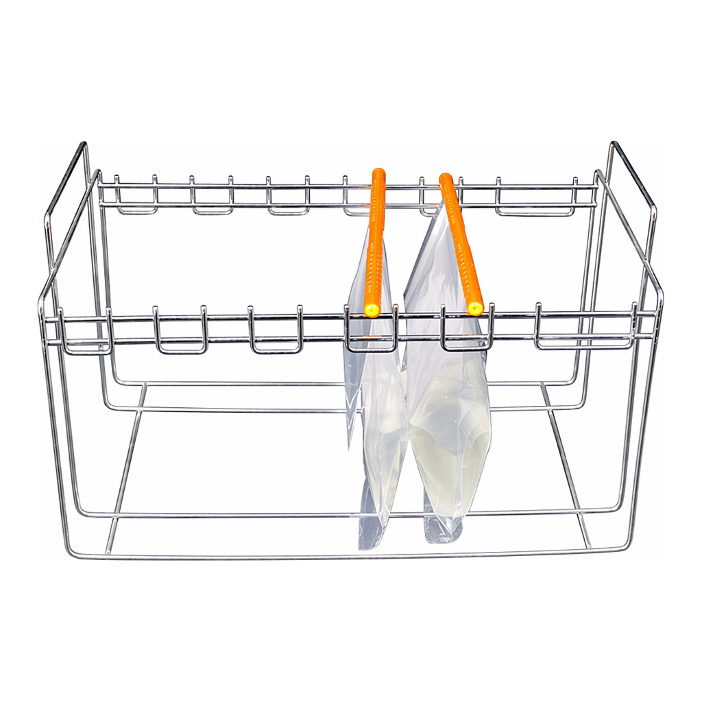 AccuResearch Korea Bag Rack Stomacher Mixer 스토마커 믹서용 백랙 400ml, 6 Stands