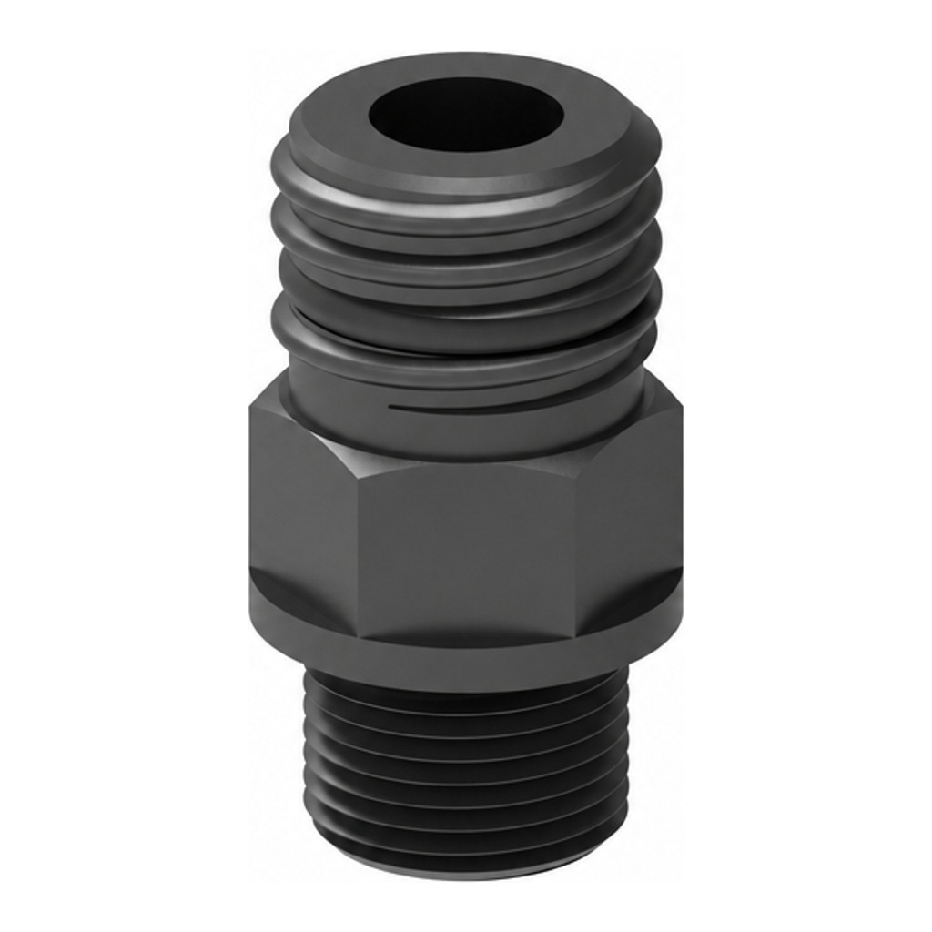 Thread adapter, GL25(m)- G1/2"(m), PE el