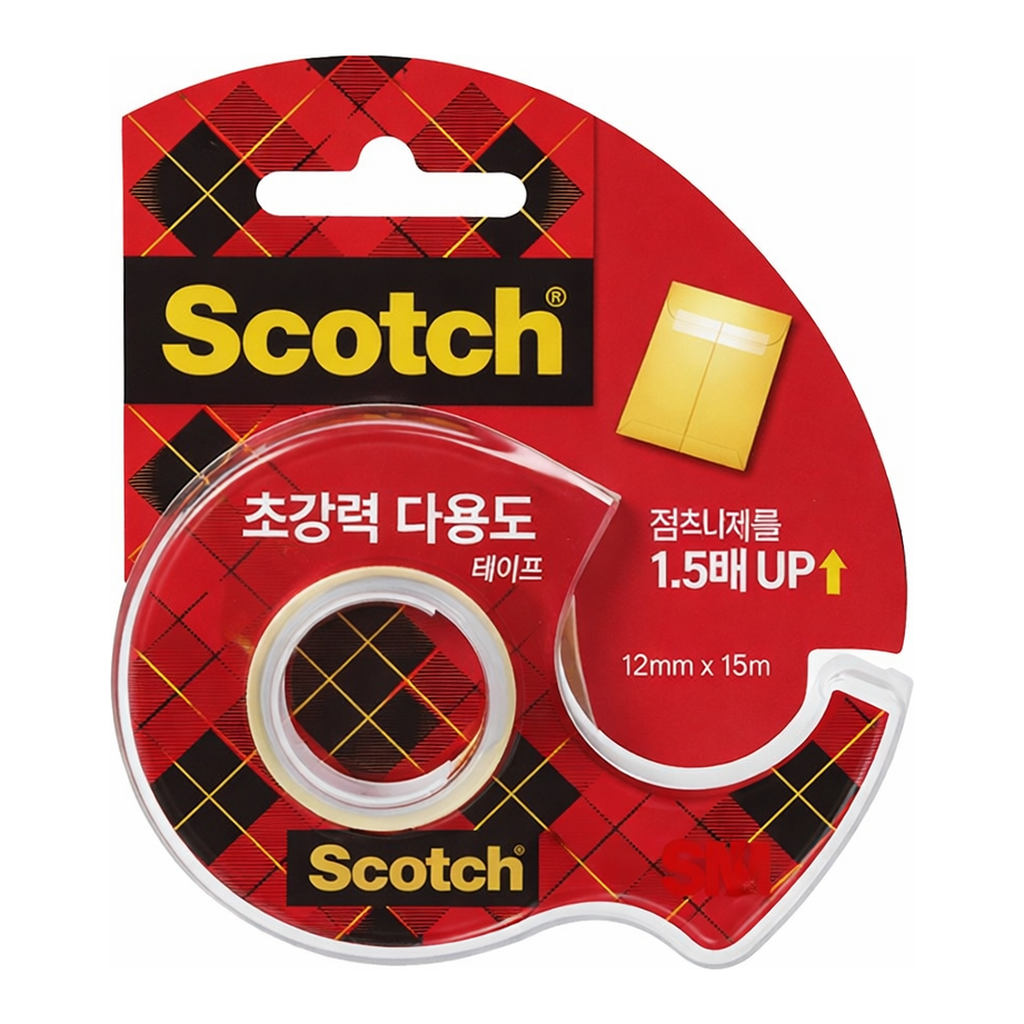 OFFICENEX 3M 스카치 초강력 다용도 테이프 디스펜서 SH1215D(12mmx15m)