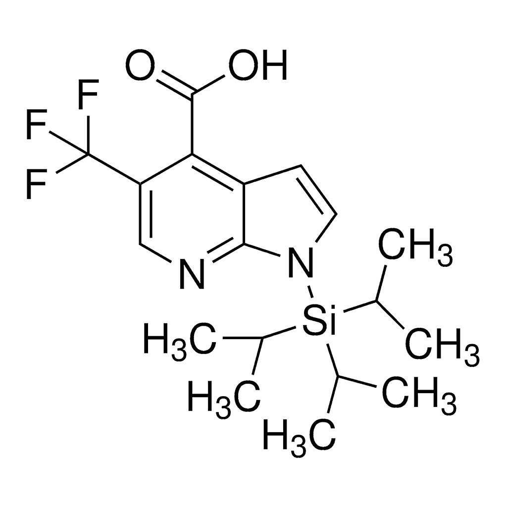 Merck 5-(Trifluoromethyl)-1-(triisopropylsilyl)-1H-pyrrolo[2,3-b]pyridine-4-carboxylic acid