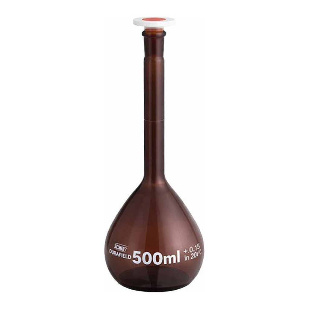 Marienfeld Superior Volumetric Flasks, Amber