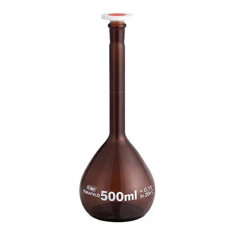 Marienfeld Superior Volumetric Flasks, Amber