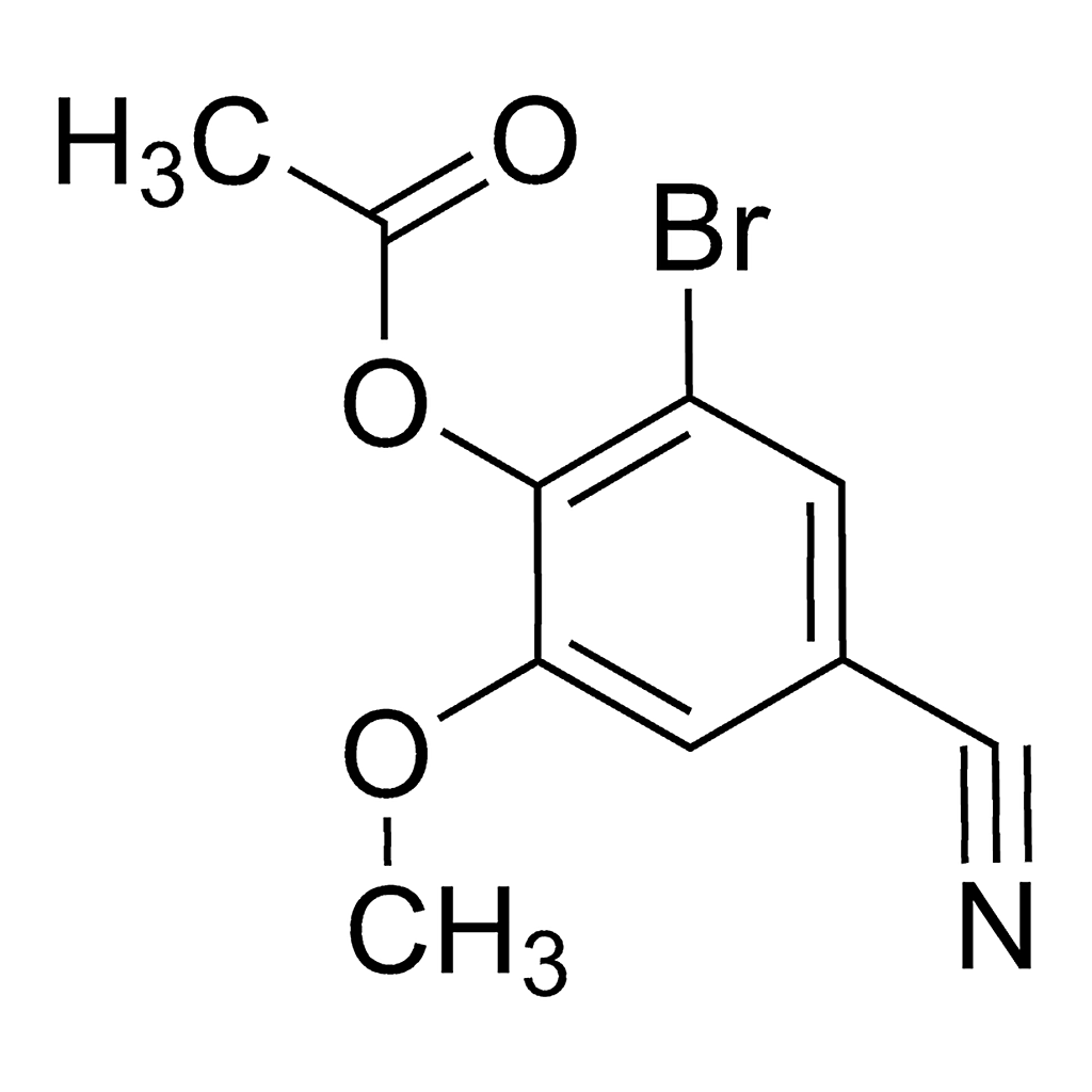 Merck 2-Bromo-4-cyano-6-methoxyphenyl acetate