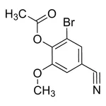 Merck 2-Bromo-4-cyano-6-methoxyphenyl acetate