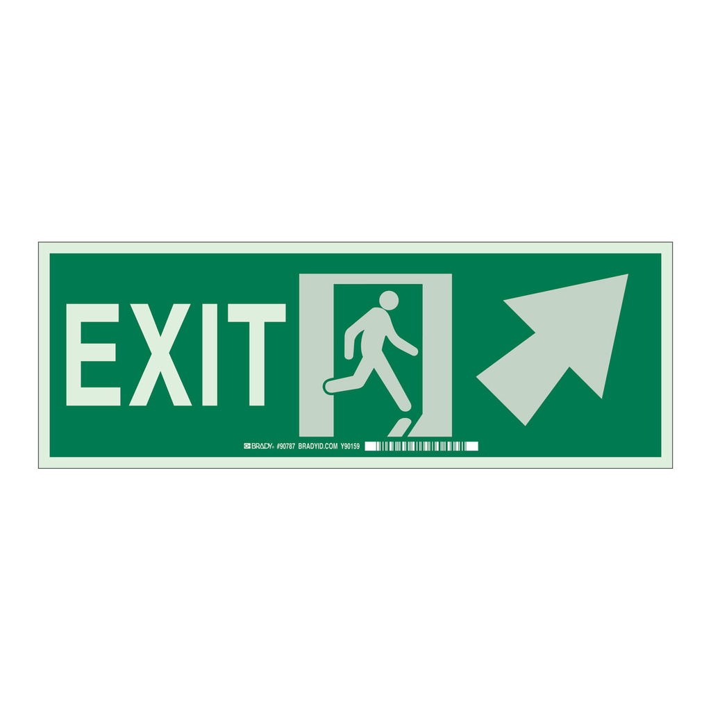 Brady Exit sign