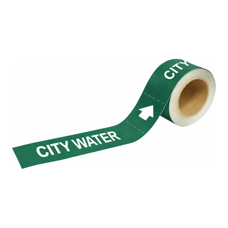 Brady CITY WATER Pipe Markers-To-Go