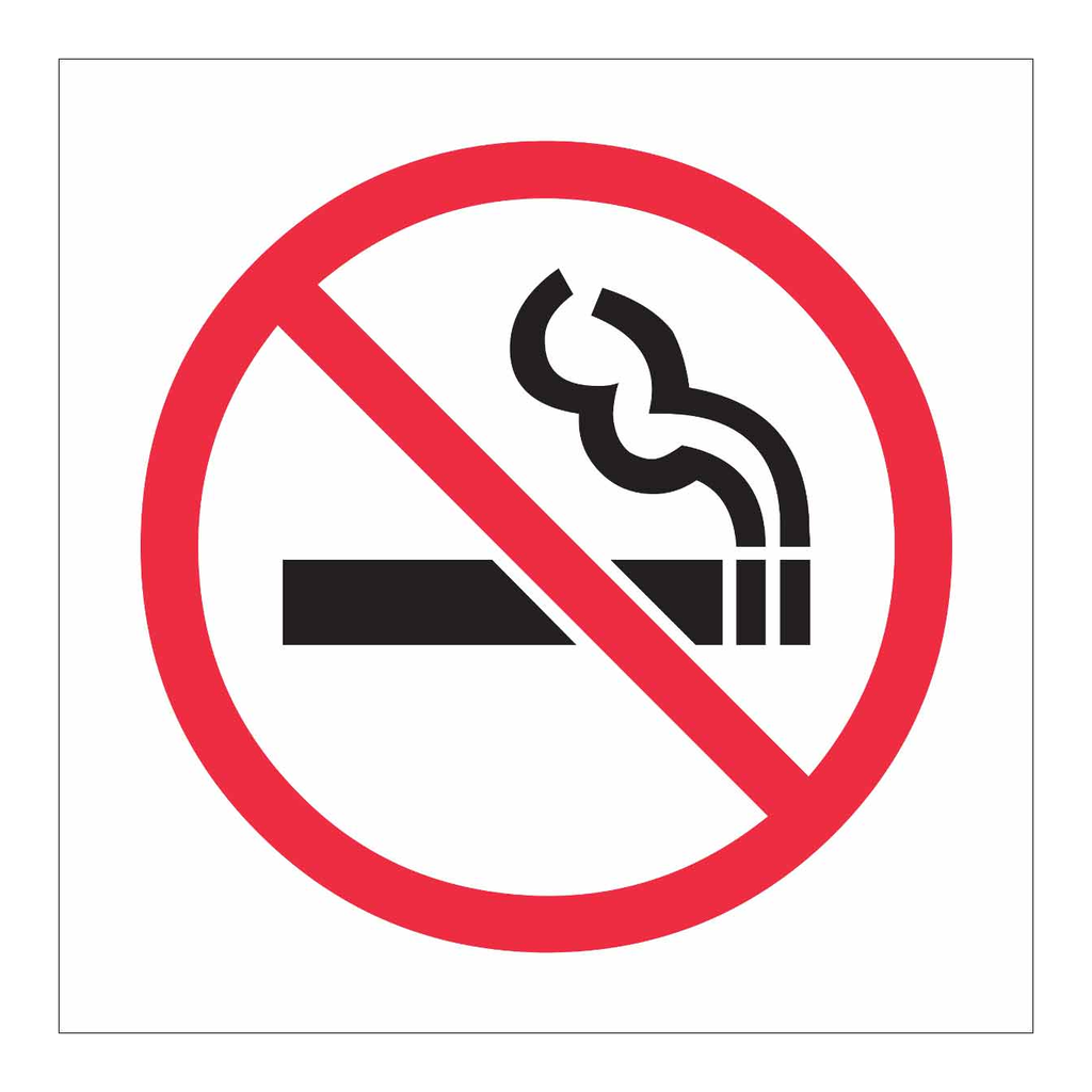 Brady No Smoking Picto Labels