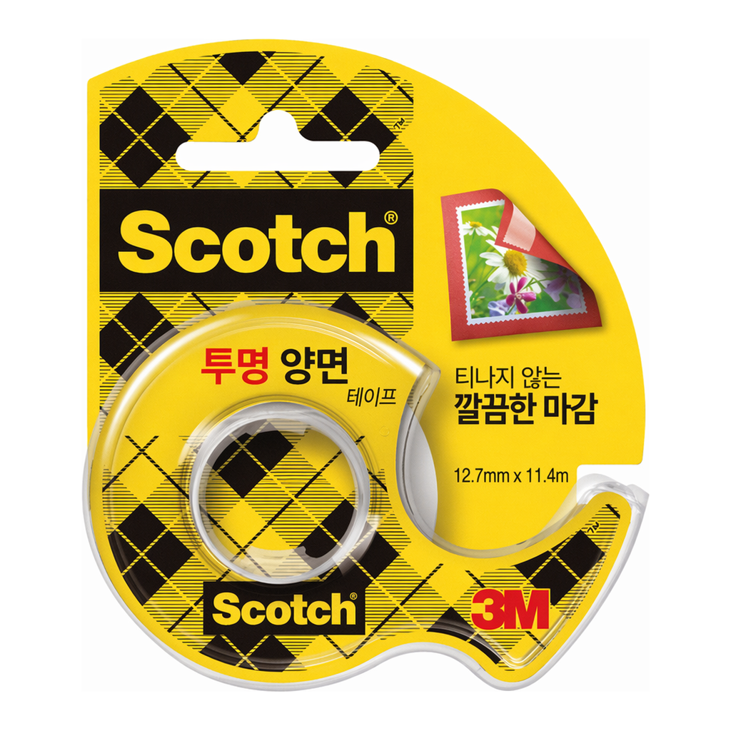 OFFICENEX 3M 스카치 투명 양면테이프 137D(12mmx11.4m)