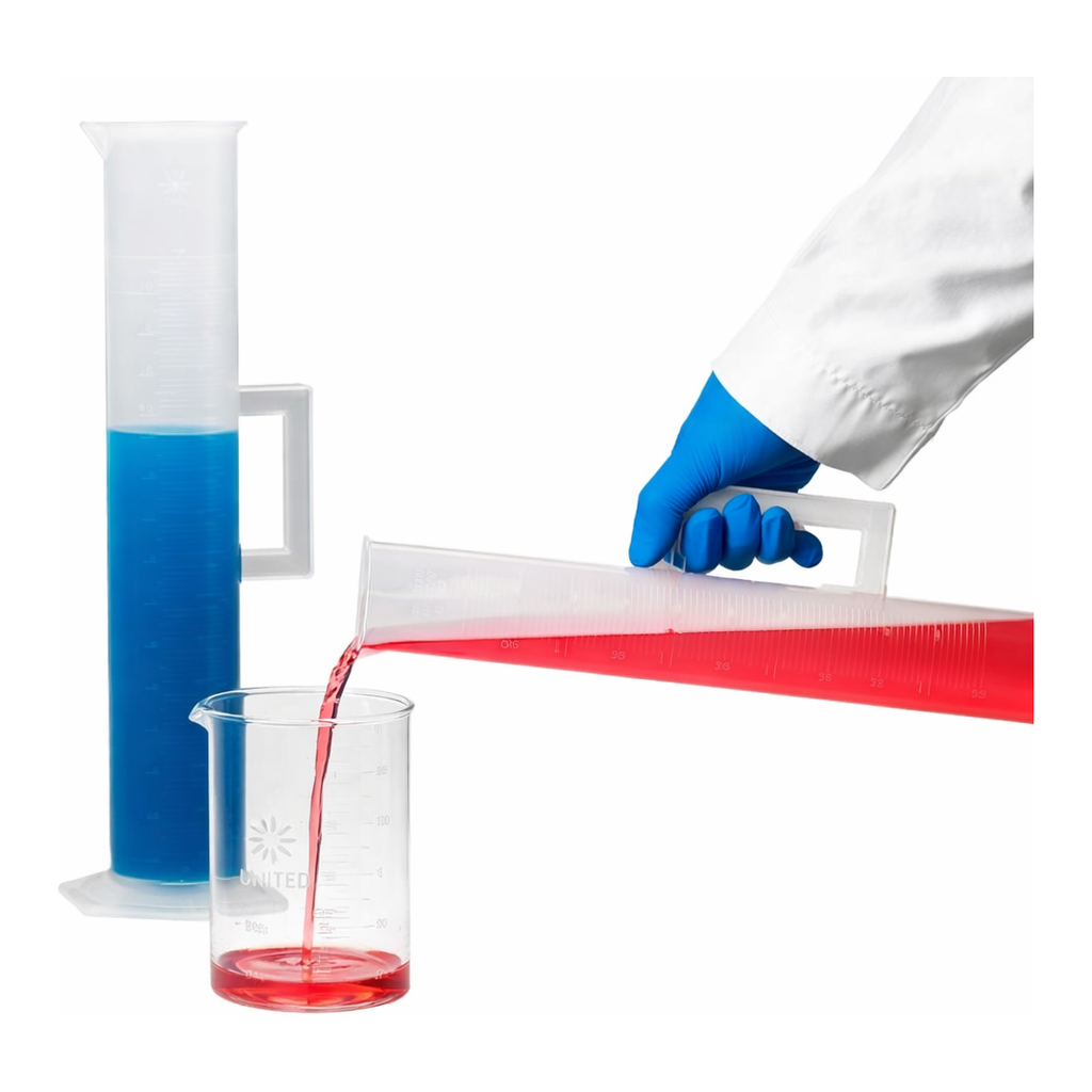 Thermo Fisher Scientific SP Scienceware Holdfast Polypropylene Graduated Cylinders, Capacity: 1000mL; Subdivisions: 10mL