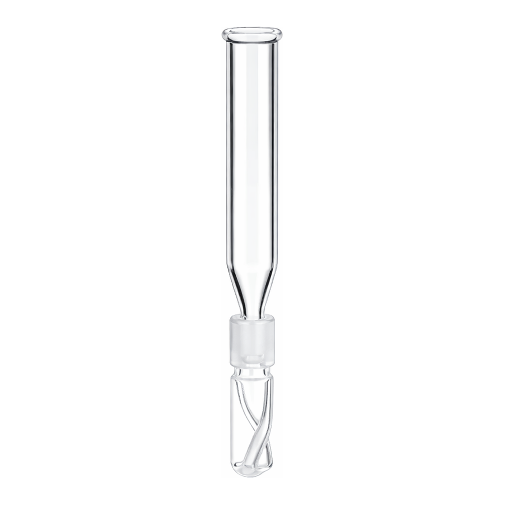 Waters Deactivated Clear Glass Insert, 150 µL Volume, with Polyspring, 100/pk