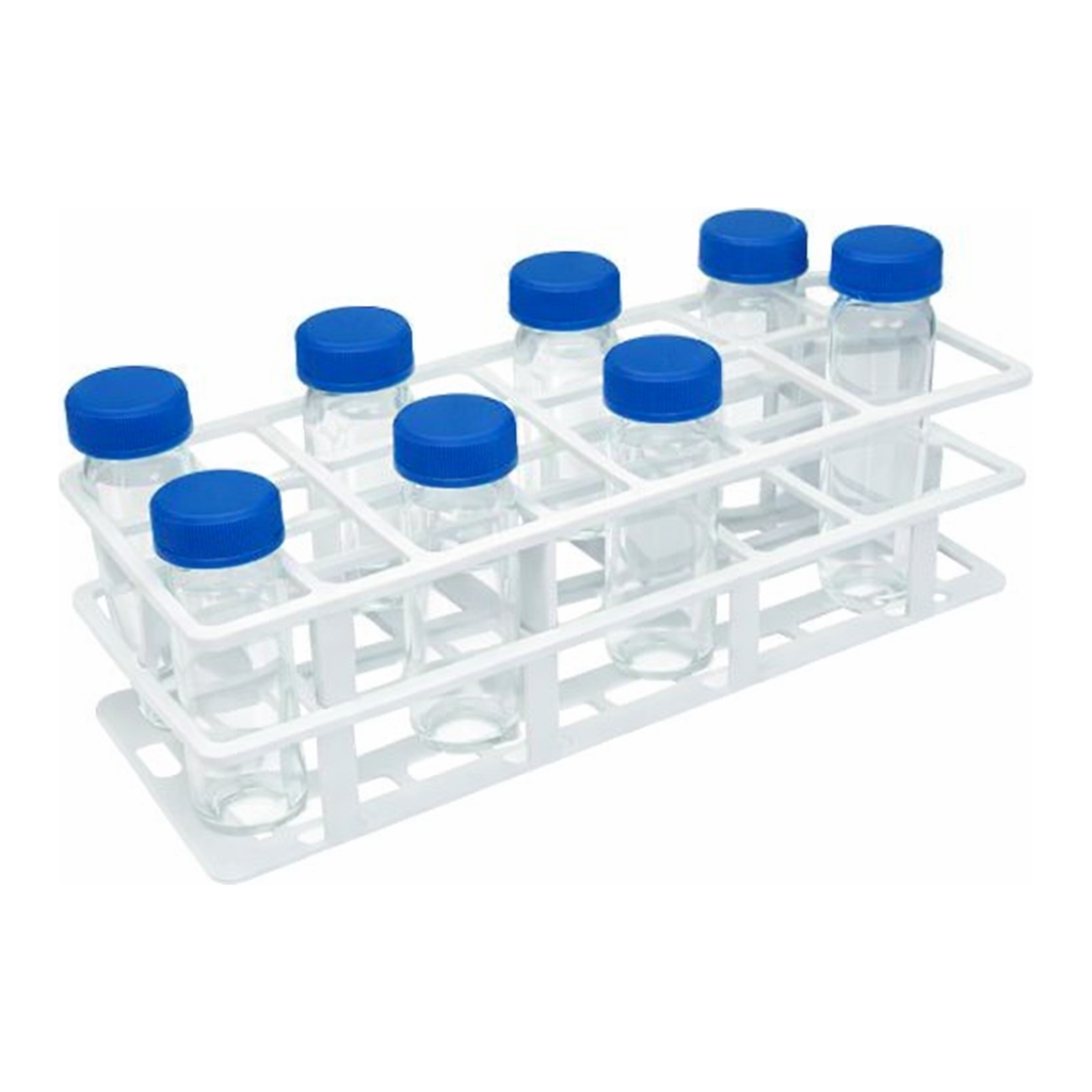 Restek Q-sep Tube Rack, For 50mL Centrifuge Tube Holds 24, Polypropylene, White