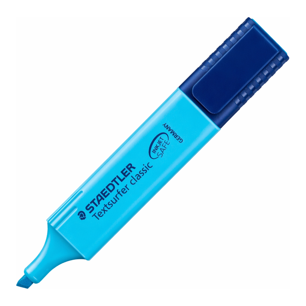 OFFICENEX 스테들러 형광펜 364-3(4.0mm 청색)